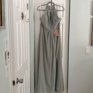 BHLDN keyhole top long gown size L. NWT